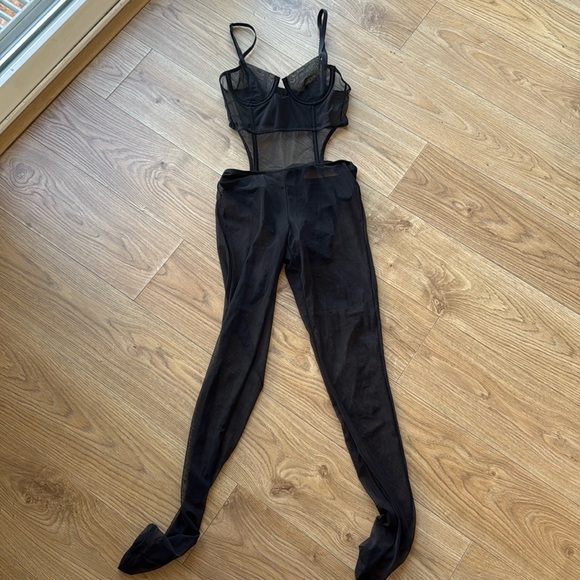 Fashion Nova Mesh Jumpsuit - Picture 3 of 7